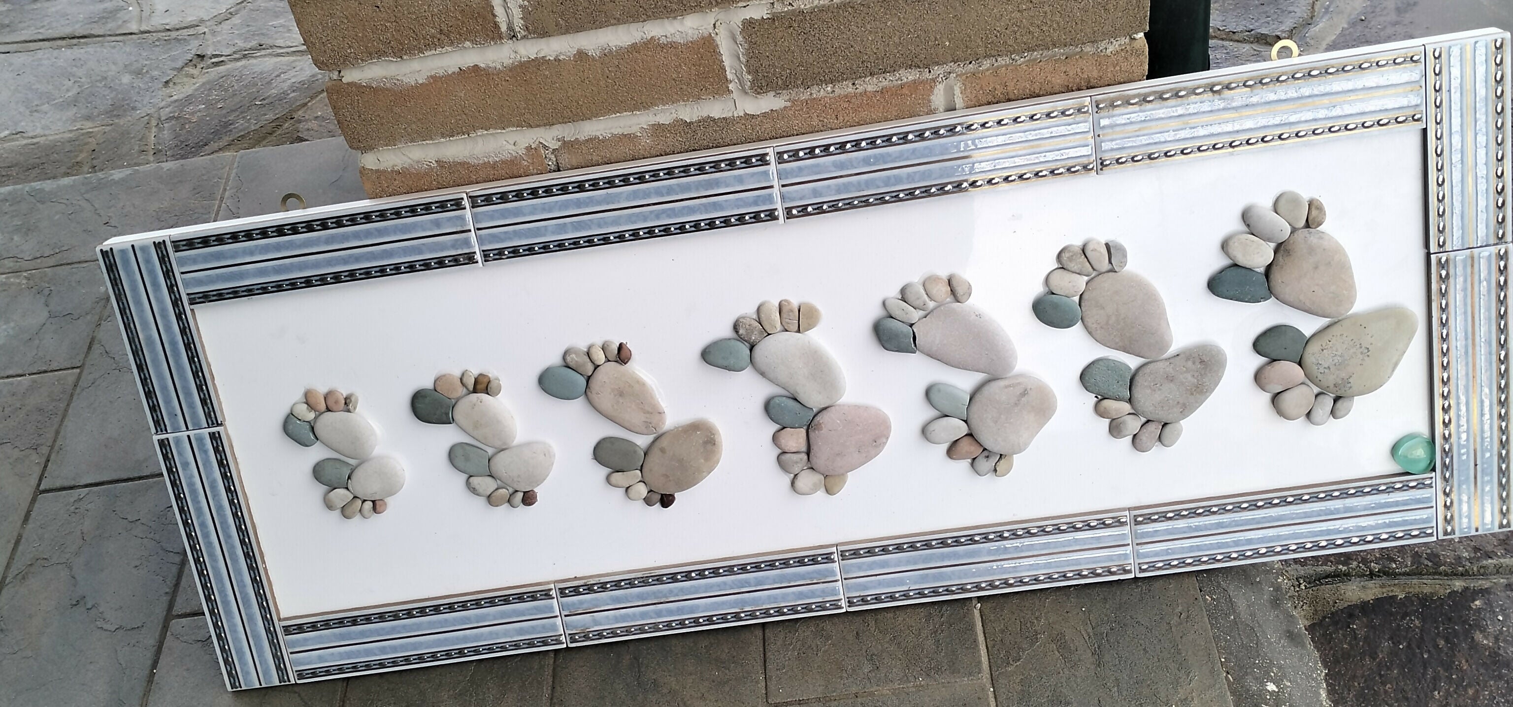 Roberto Rubiola - Mosaico di pietre del mare e ceramica