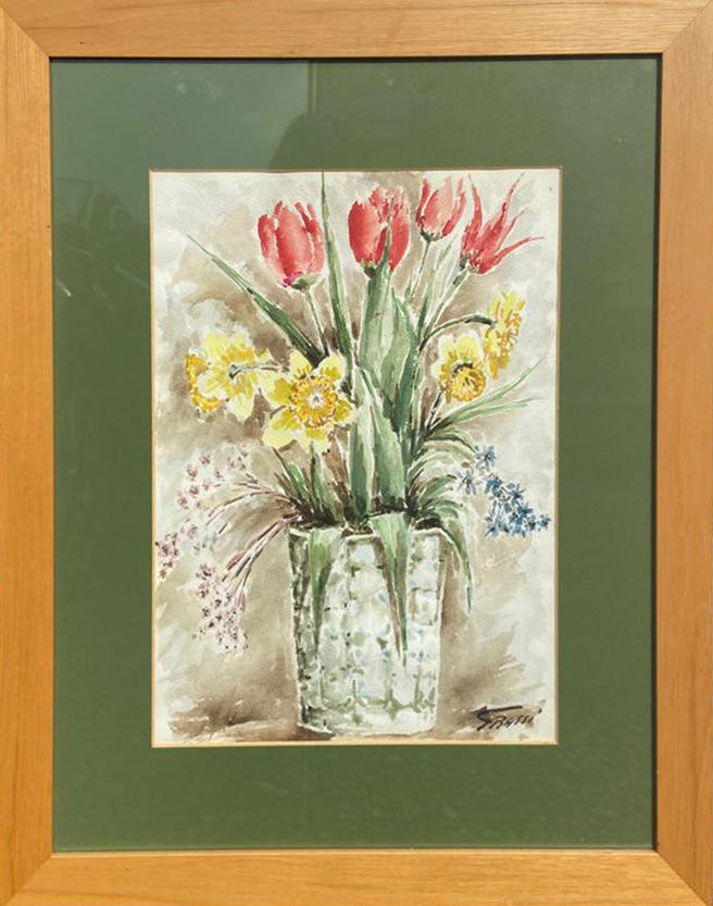 G.Bassi - Jarrón de flores