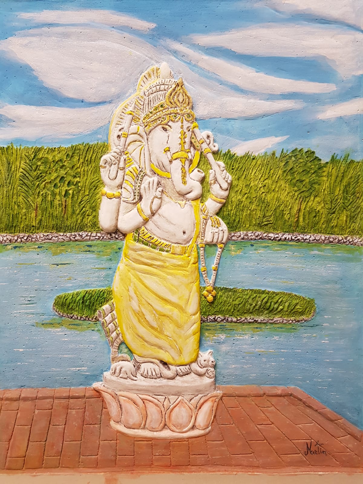 Martin Raffaele - Ganesh, deidad del Ganges Talao