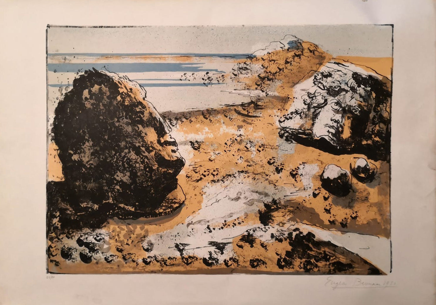Eugene Berman - Dos medusas en la playa