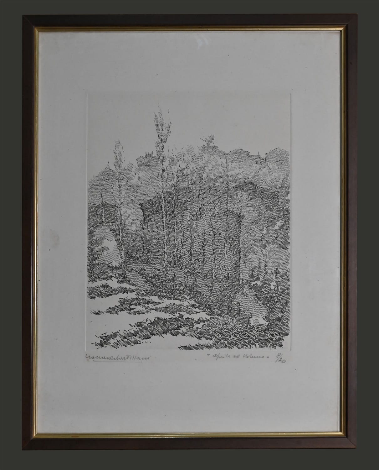 Leonardo Castellani - Senza titolo (paesaggio rurale)