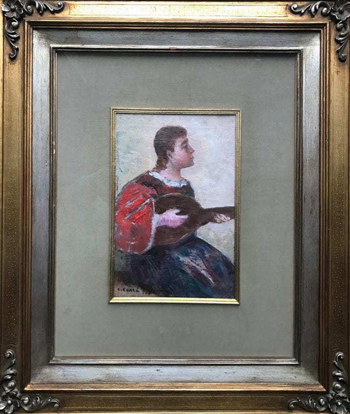 Carlo Carrà - Figure with Viola