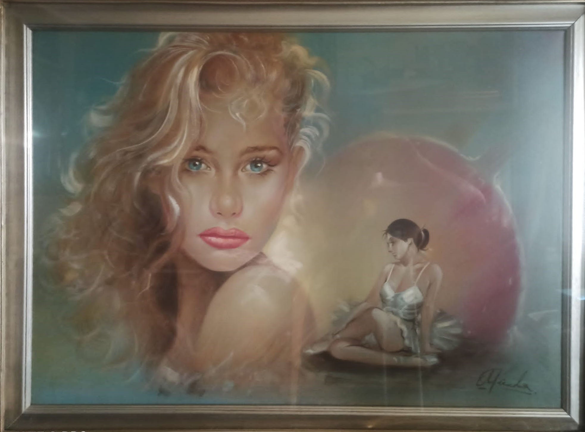Michele Cicala - Ritratto di donna con ballerina