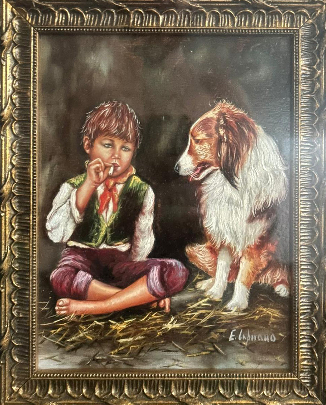 E. Capuano - Niño con perro