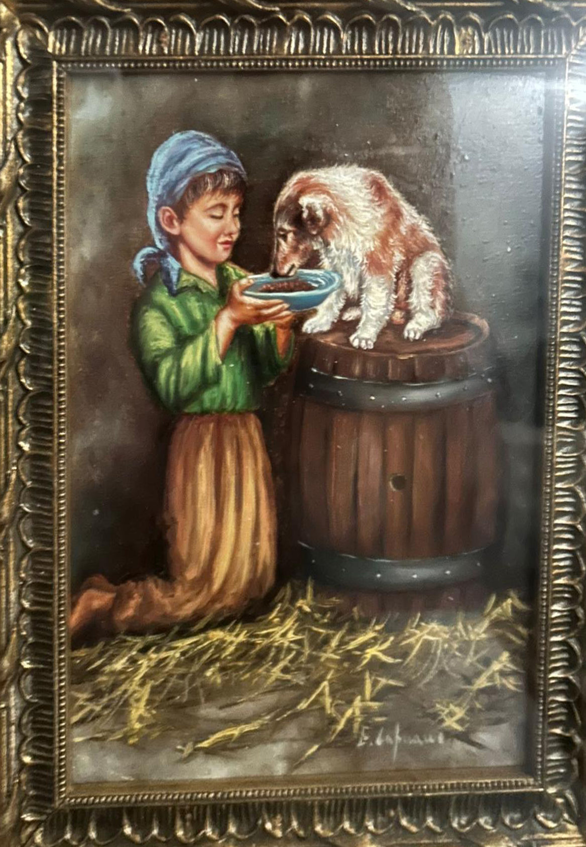 E. Capuano - Bambino con cane