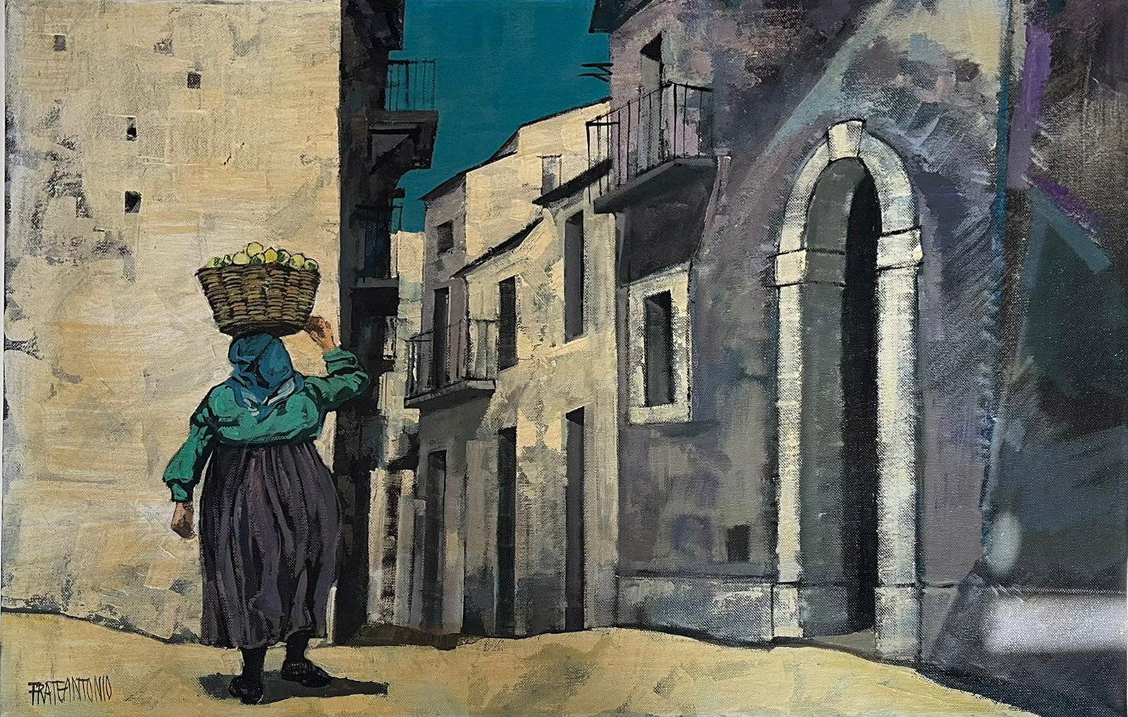 Corrado Frateantonio - Scorcio di case nel sud