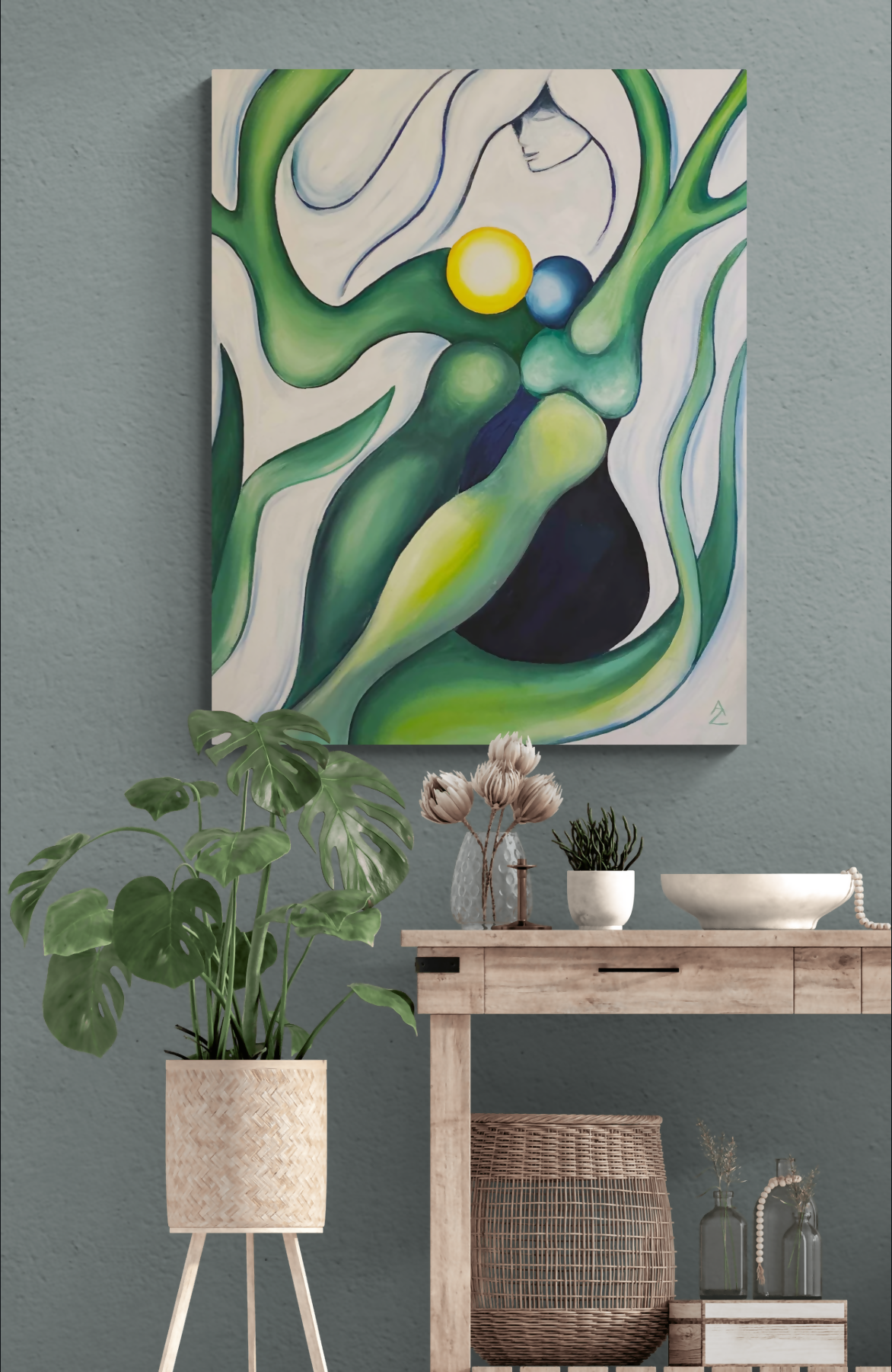 Madre Natura – Pittura a pennello – Anette Zeltner