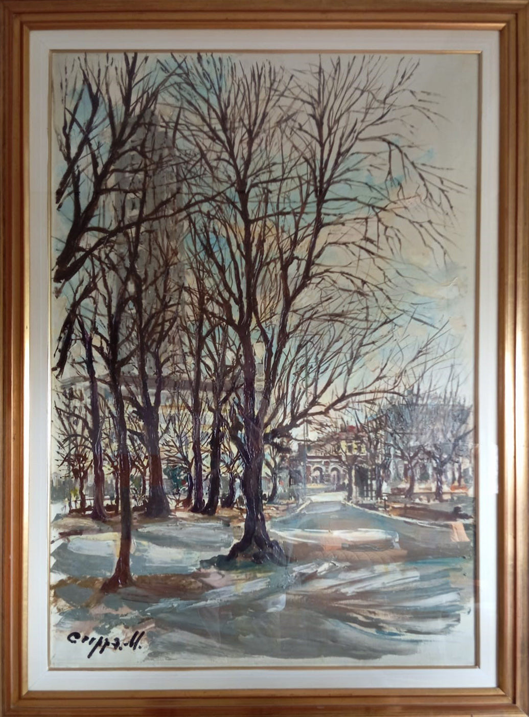 M. Crippa - Senza titolo (Viale alberato)