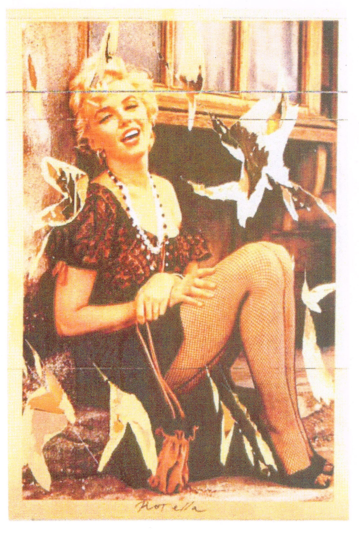 Mimmo Rotella - Fishnet Stockings