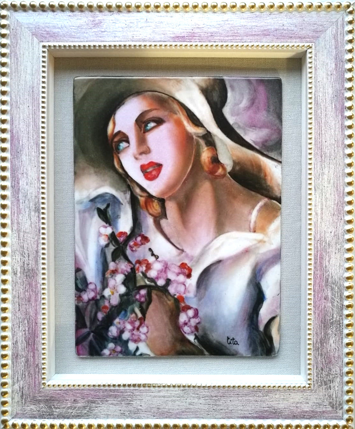 Tiziana Terraneo - The Straw Hat by Tamara de Lempicka