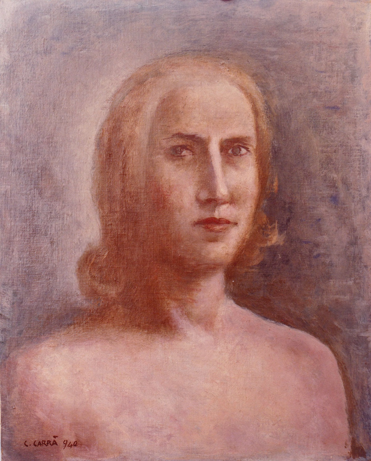 Carlo Carrà - Ritratto femminile