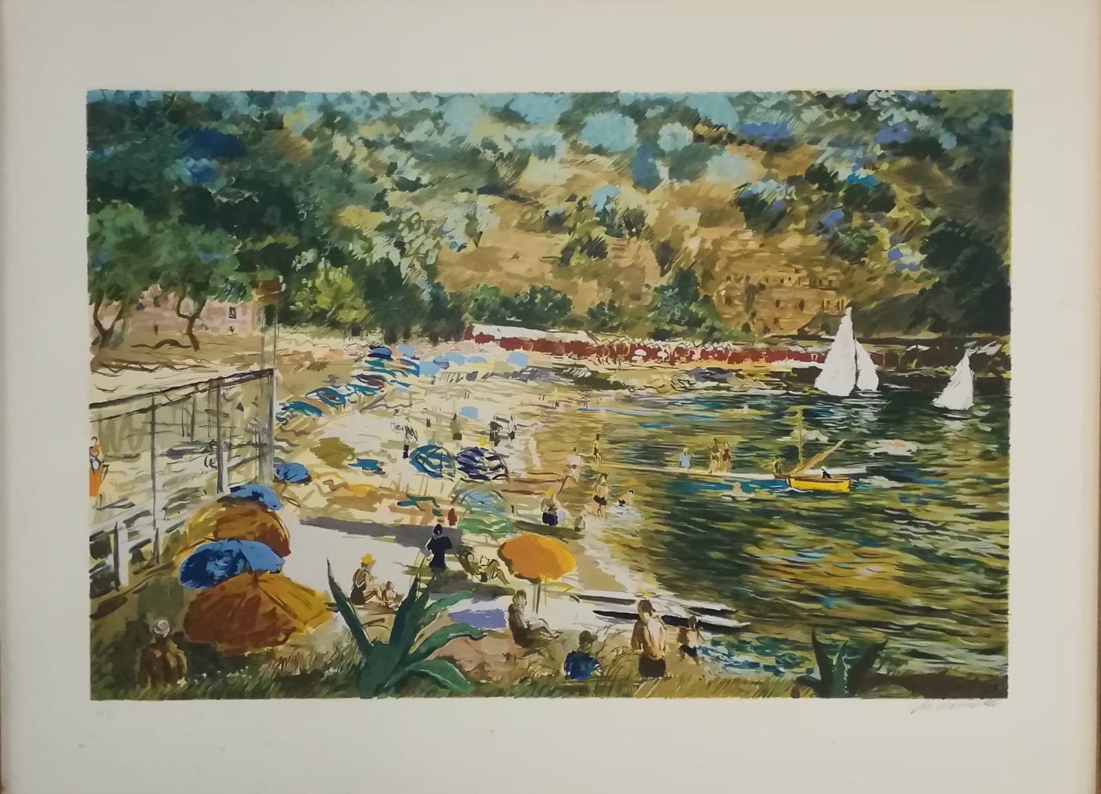 Michele Cascella - Puerto deportivo en Portofino