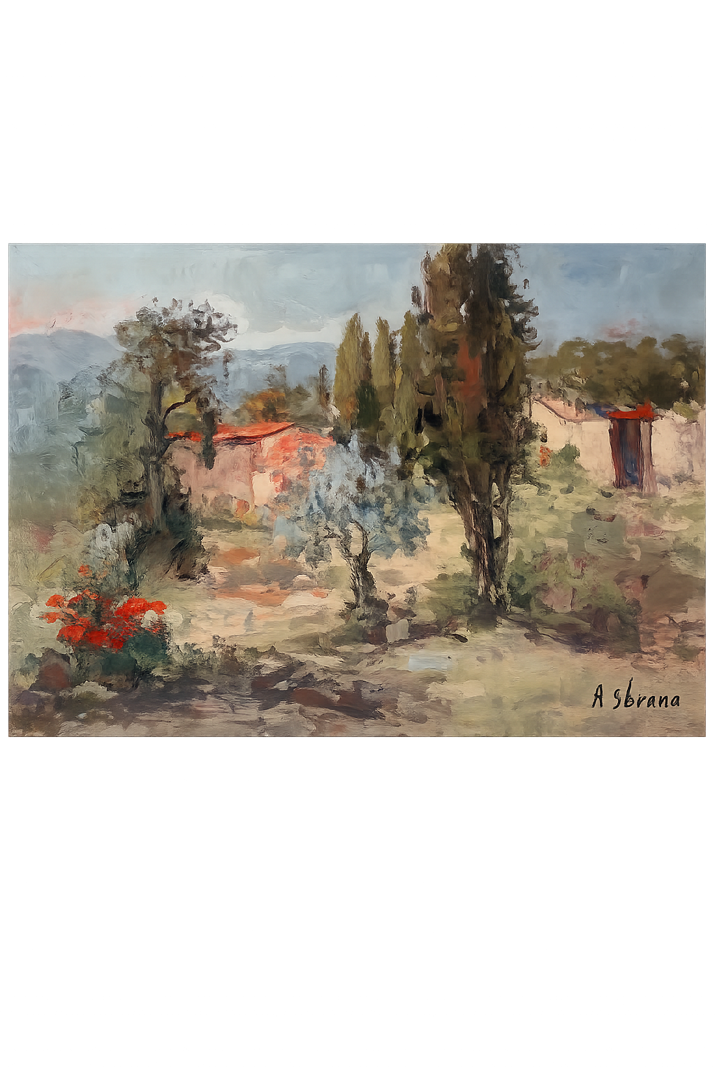 Senza titolo (paesaggio) – Olio su tela – Antonio Sbrana