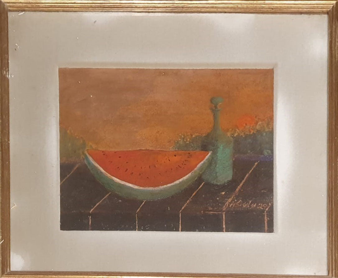 Alberto Colusso - Sandía y botella