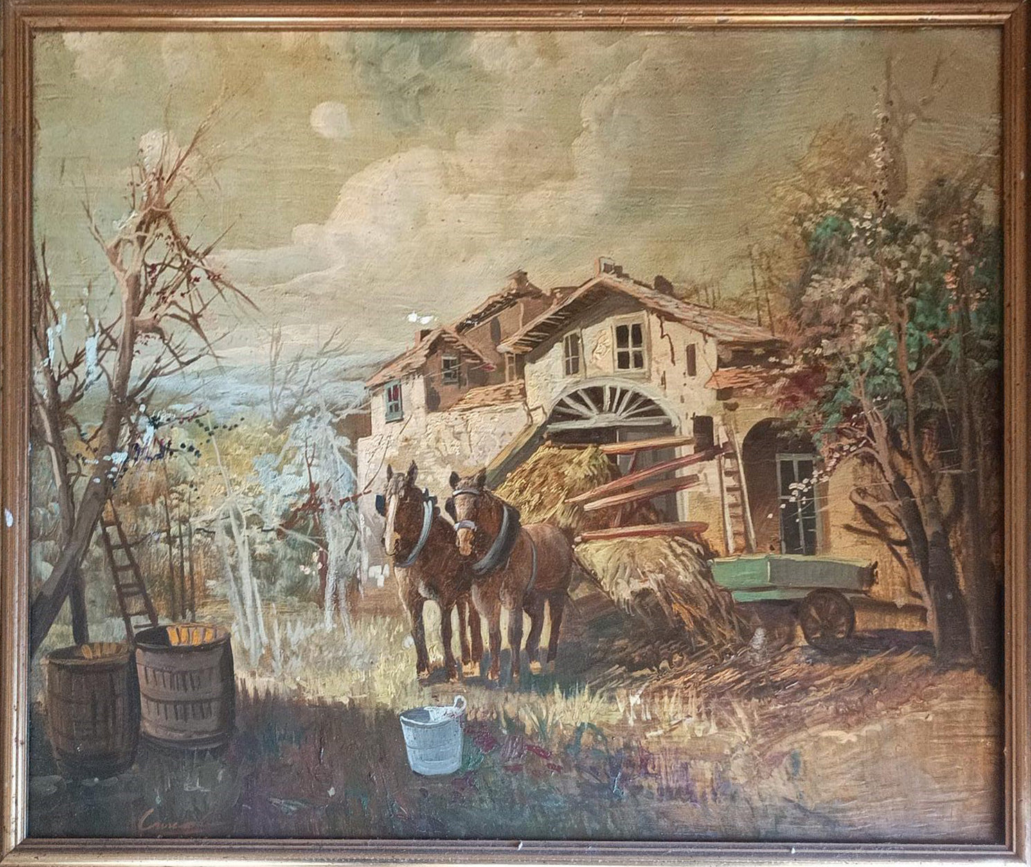 Crisciuolo - Untitled (Farmhouse with Horses)