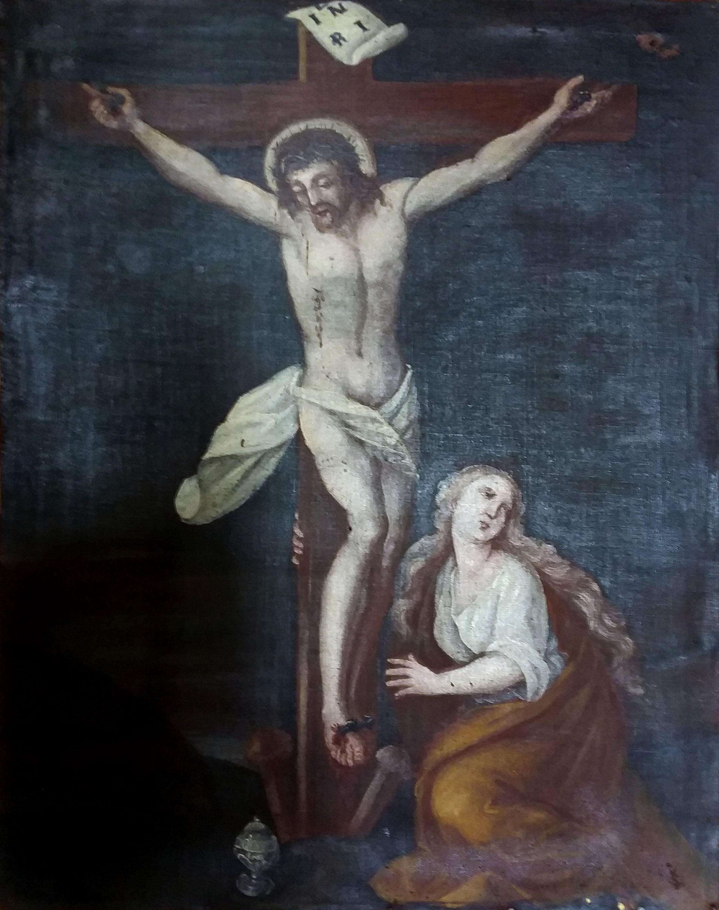 Artista sconosciuto - Crocifissione con Maddalena