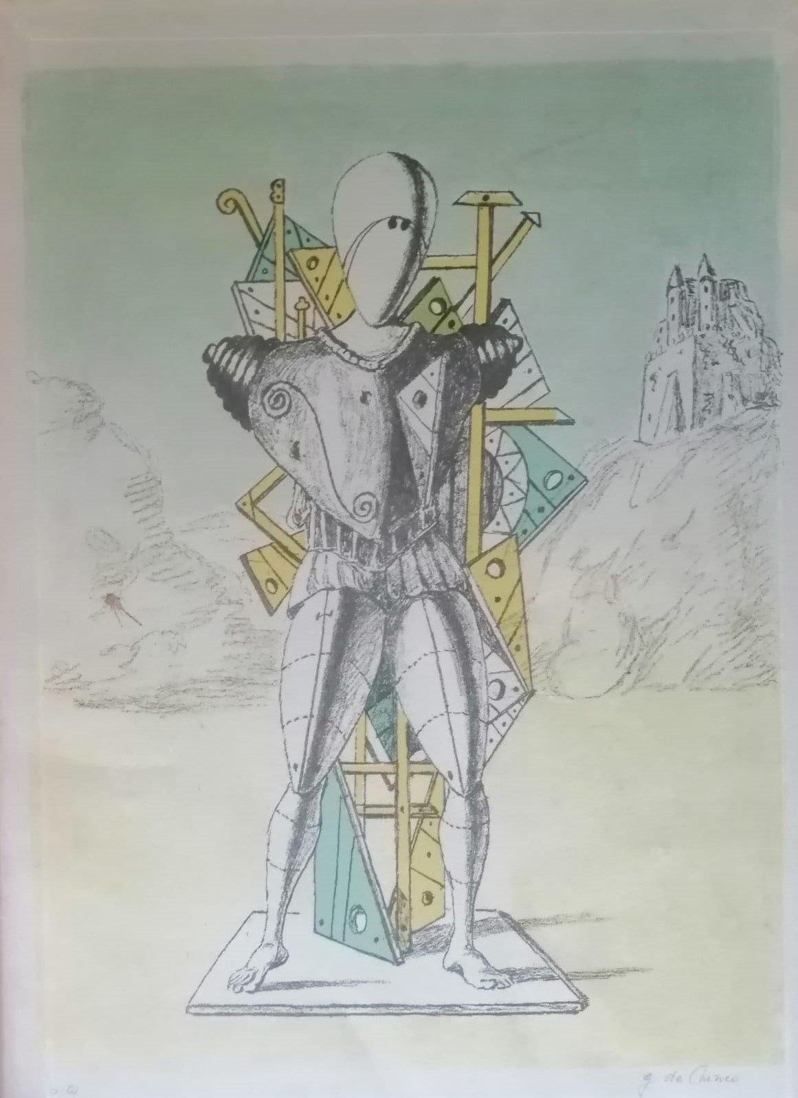 GIORGIO DE CHIRICO - COLOR LITHOGRAPHY