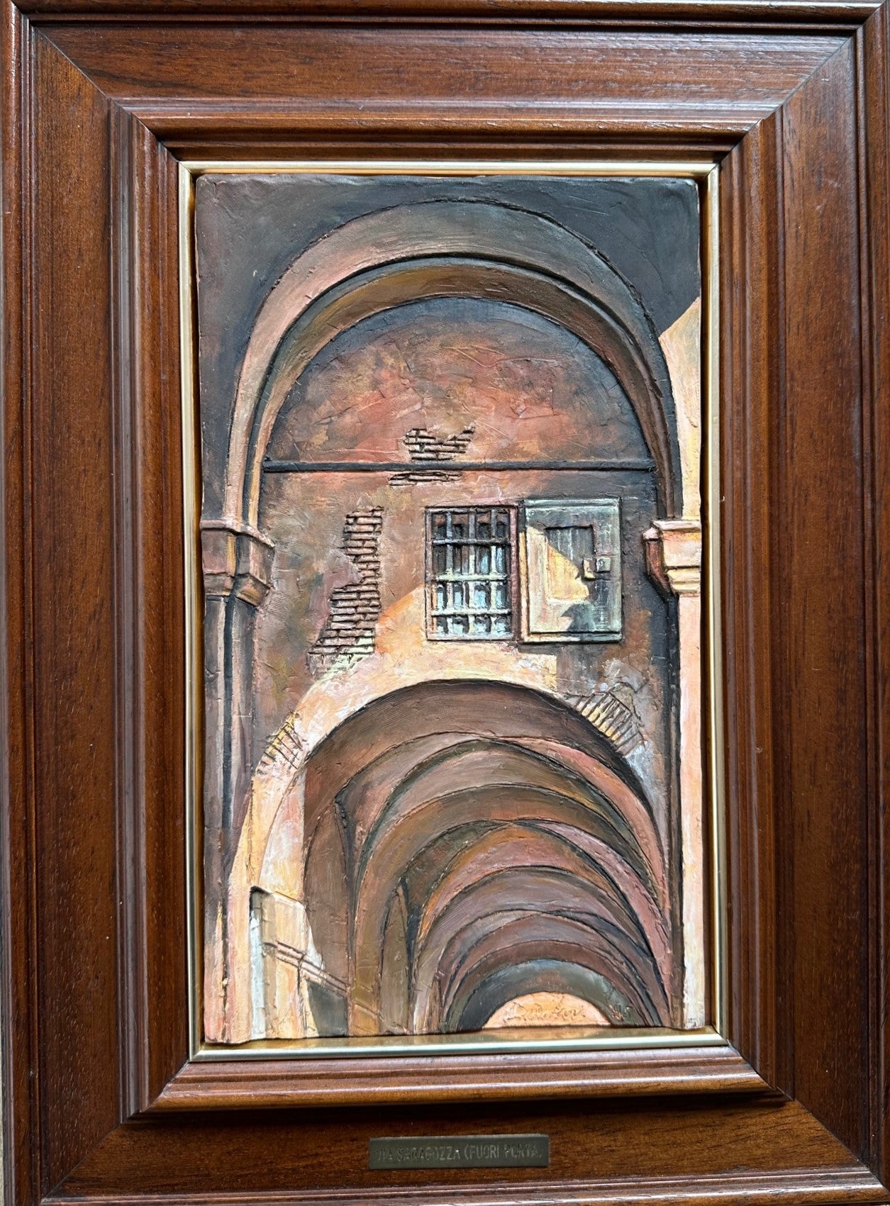 IVAN DIMITROV - WINDOW UNDER THE PORTICO OF VIA SARAGOZZA 