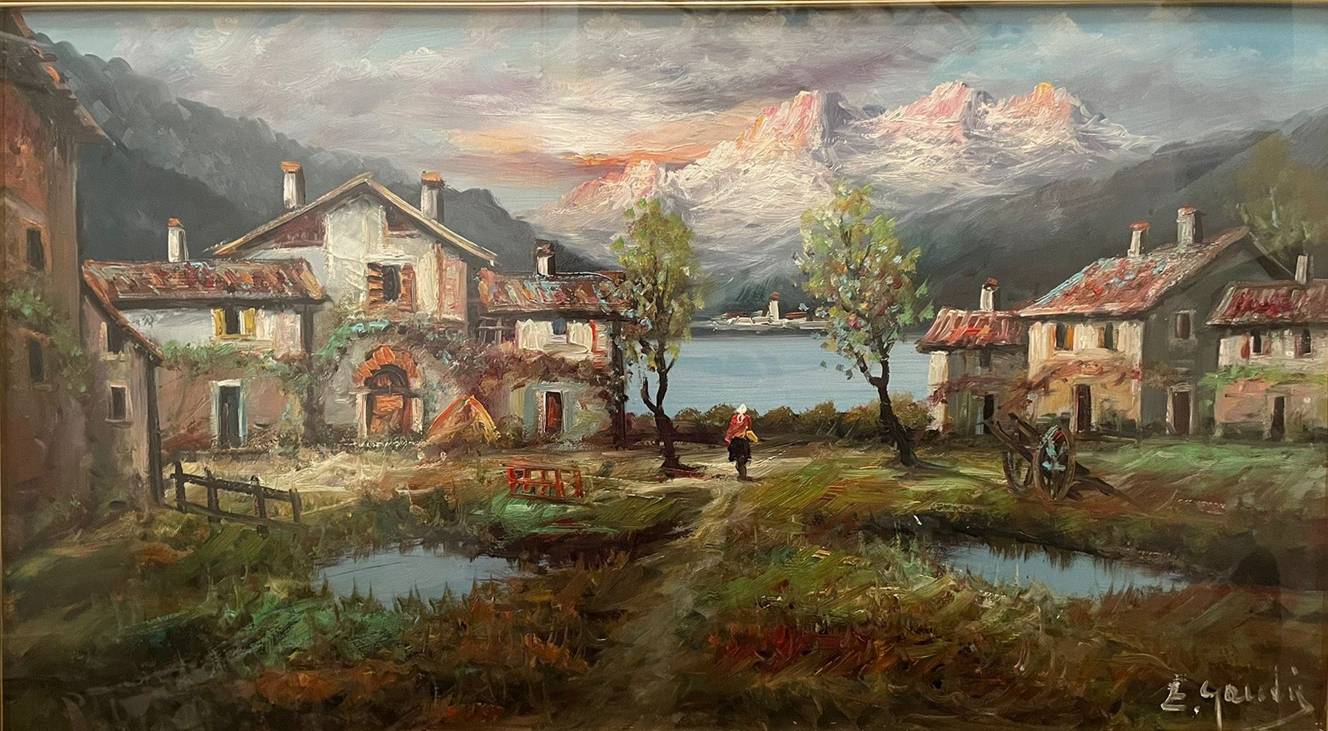E. Gaudio - Paisaje en el Lago Como