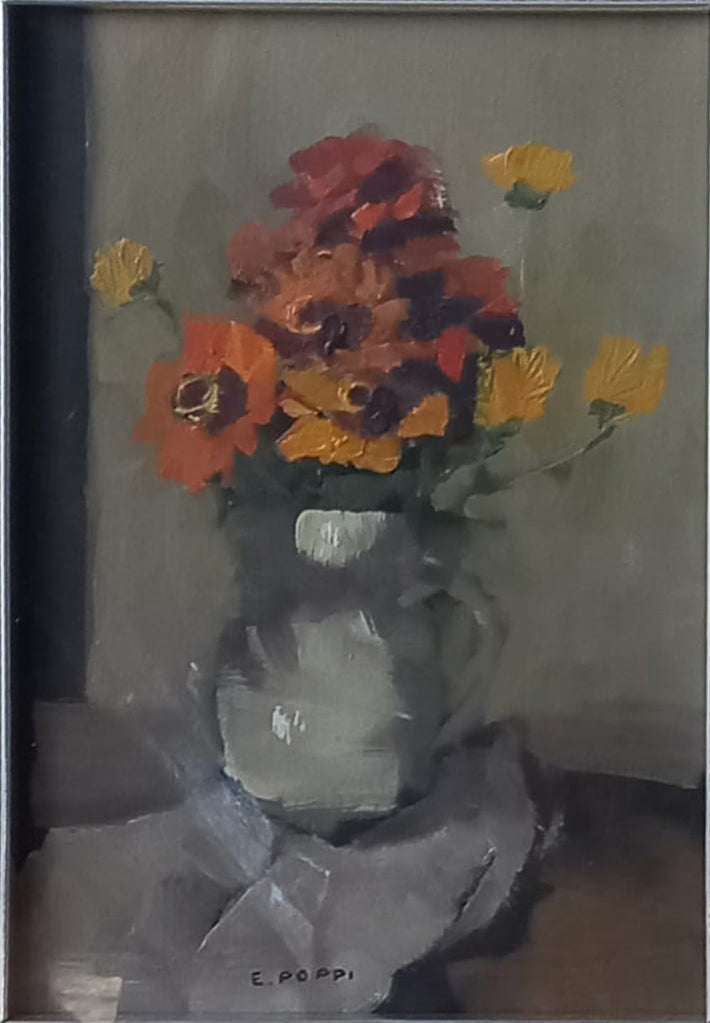 Eugenio Poppi - Sin título (Jarrón con flores)