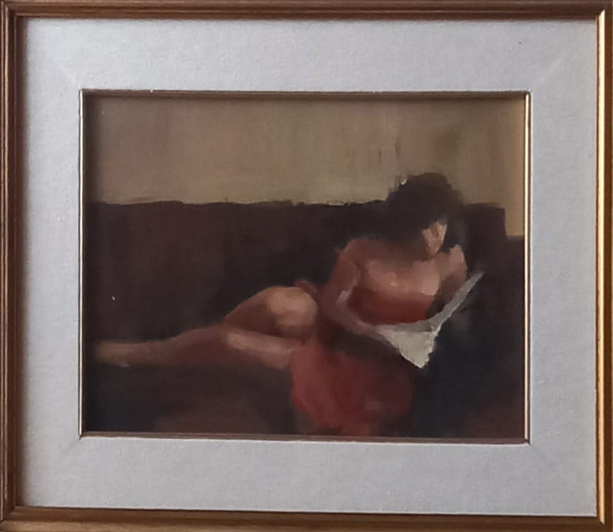 Eugenio Poppi - Figura en el sofá