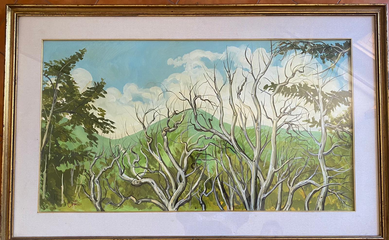 Emilio Contini - Árboles secos en el bosque de Monteacuto dell'Ape