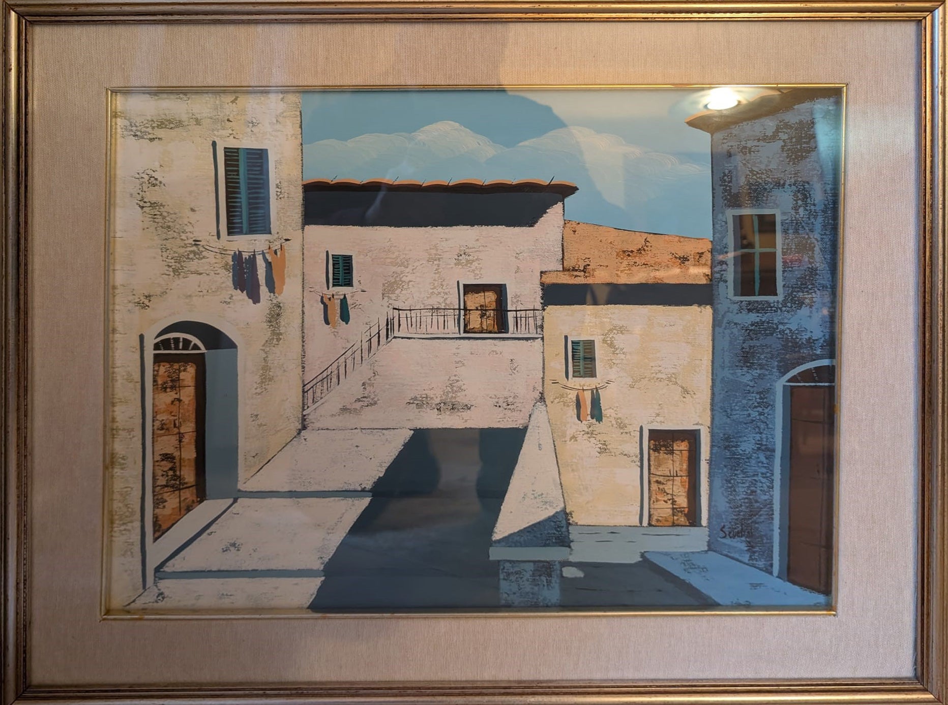 Autore Sconosciuto - Scorcio paese