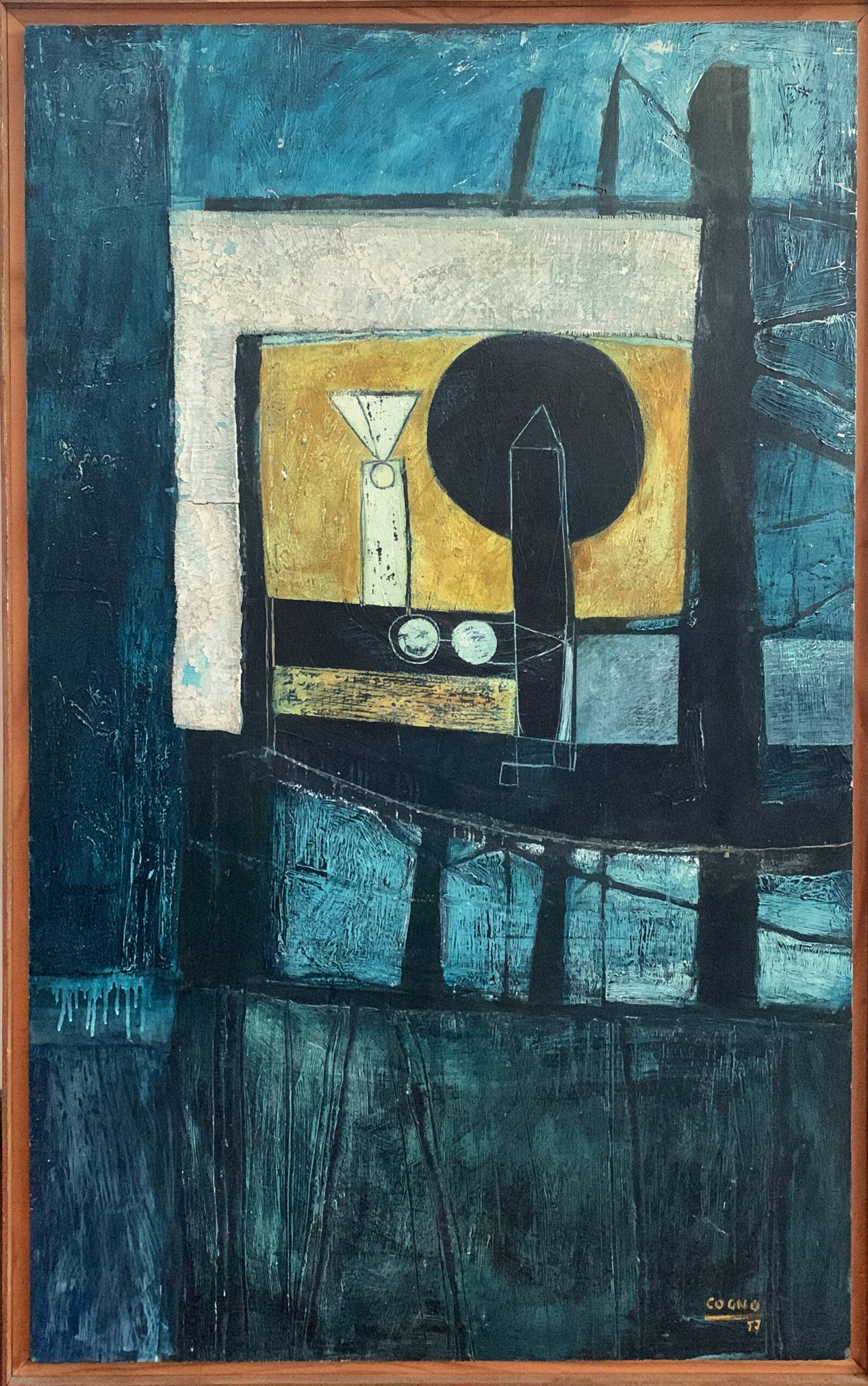Enzo Cogno - Objetos y el prado, al atardecer