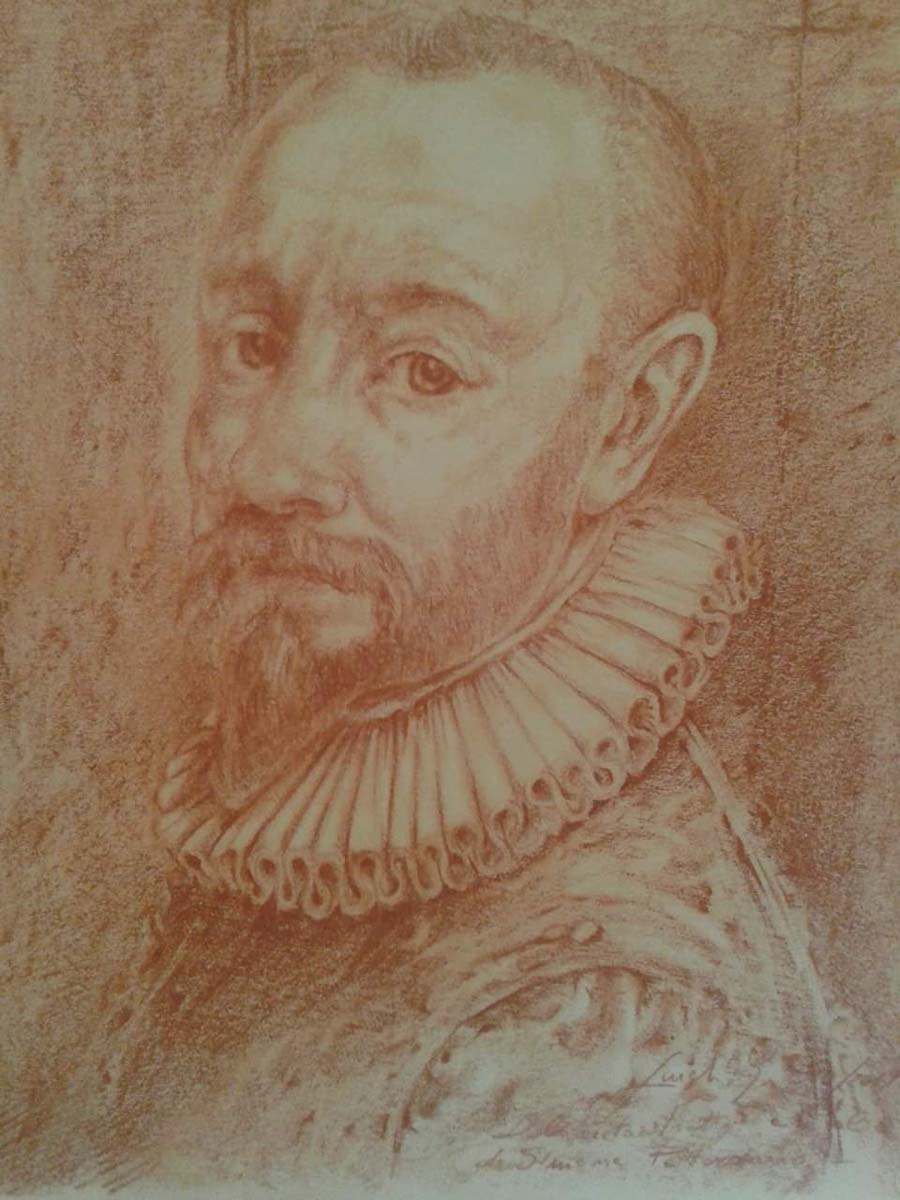Giuseppe Fuschi - Portrait of Simone Peterzano, Master of Caravaggio