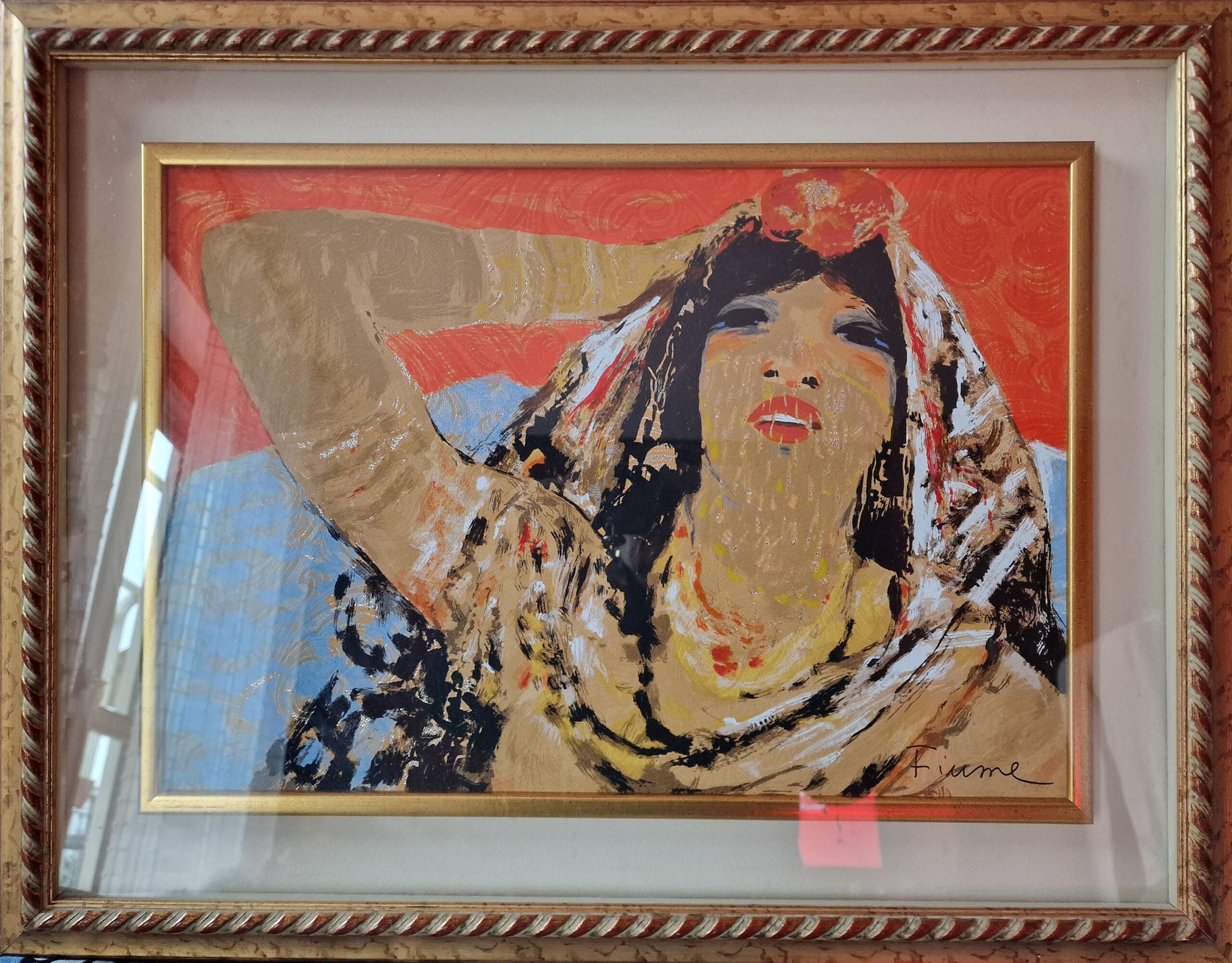 Salvatore Fiume - Mujer con una flor en la cabeza