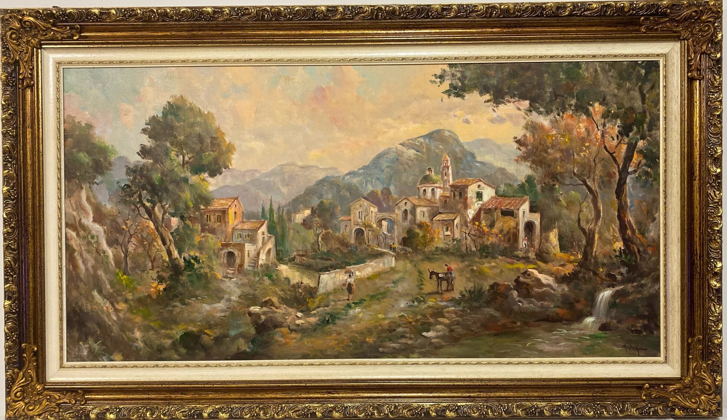 G. Del Grasso - Village in Irpinia with a small house