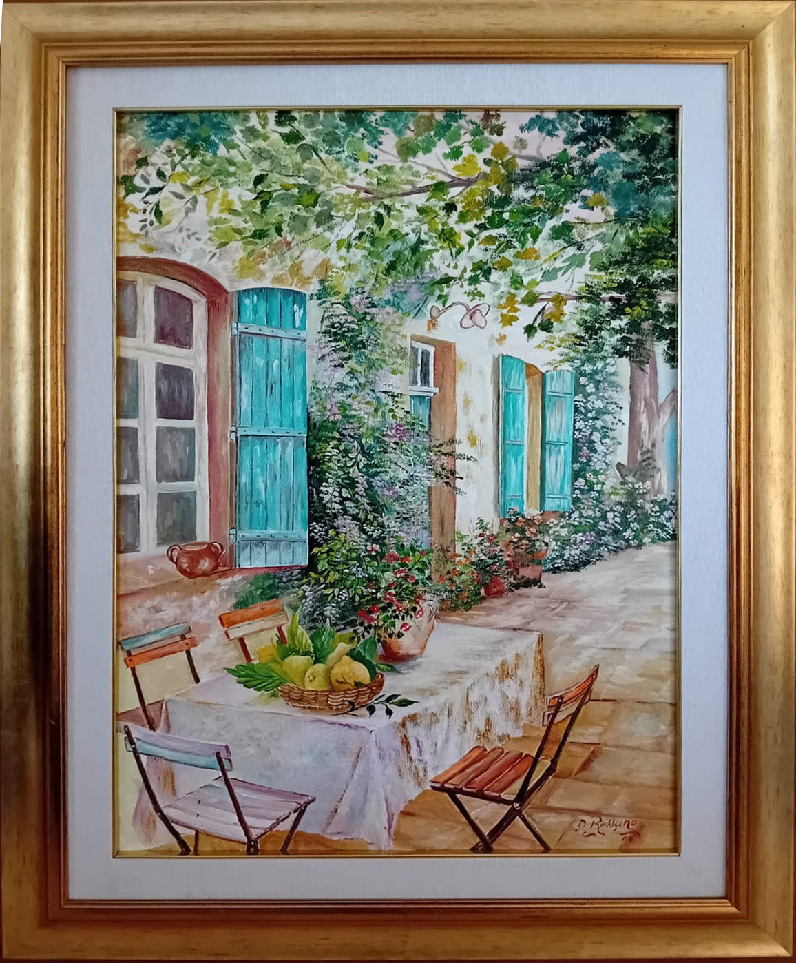 Dante Rossano - Interior de un patio
