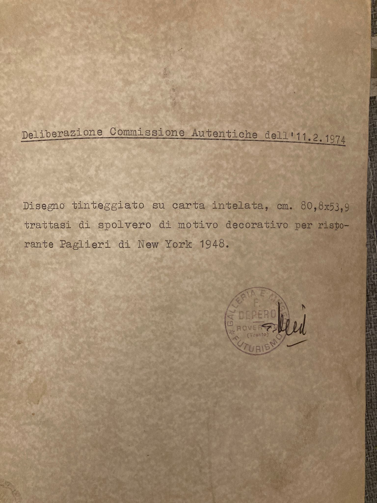 Fortunato Depero - Senza Titolo
