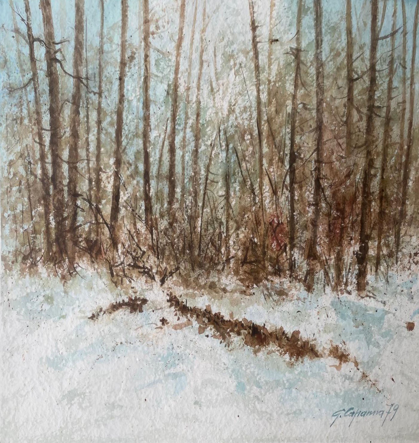 Giordano Capanna - Untitled (Snowy Forest)