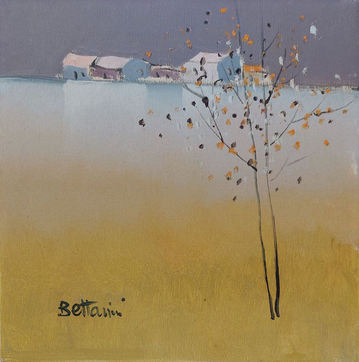 Lido Bettarini  - Senza titolo (paesaggio stilizzato)