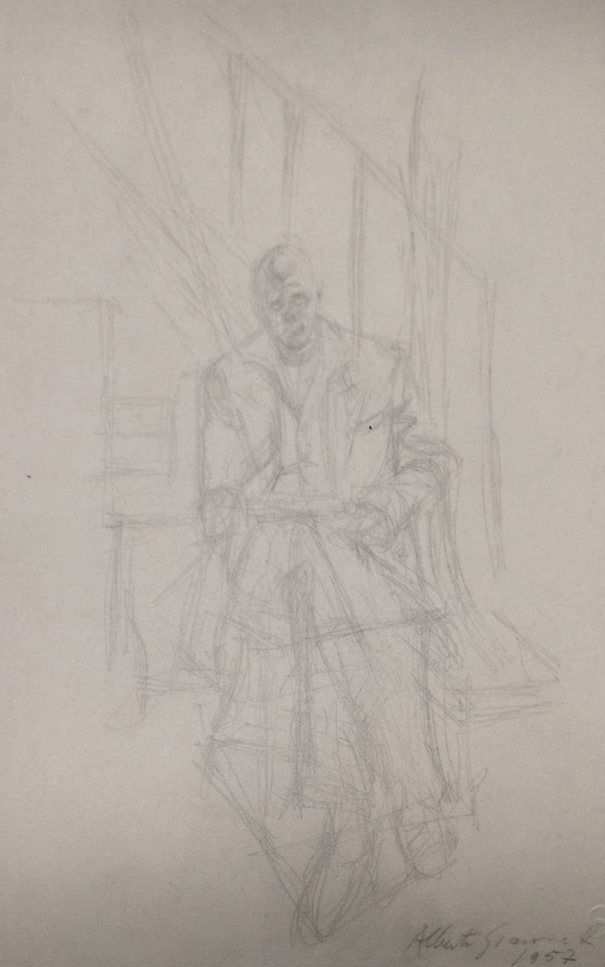 Alberto Giacometti - Retrato de Jean Genet