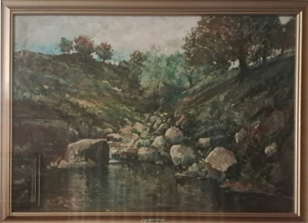 Antonio Giordano - Sin título (Paisaje fluvial)