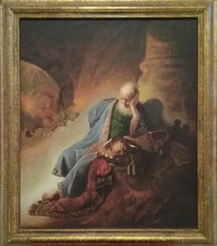 Giansiracusa - Riproduzione di Rembrandt "Geremia prevede la distruzione di Gerusalemme"