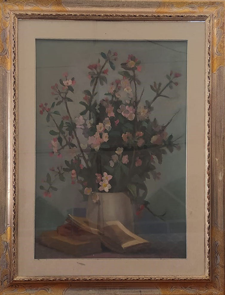 Ortensio Gionfra - Apple Blossoms and Books