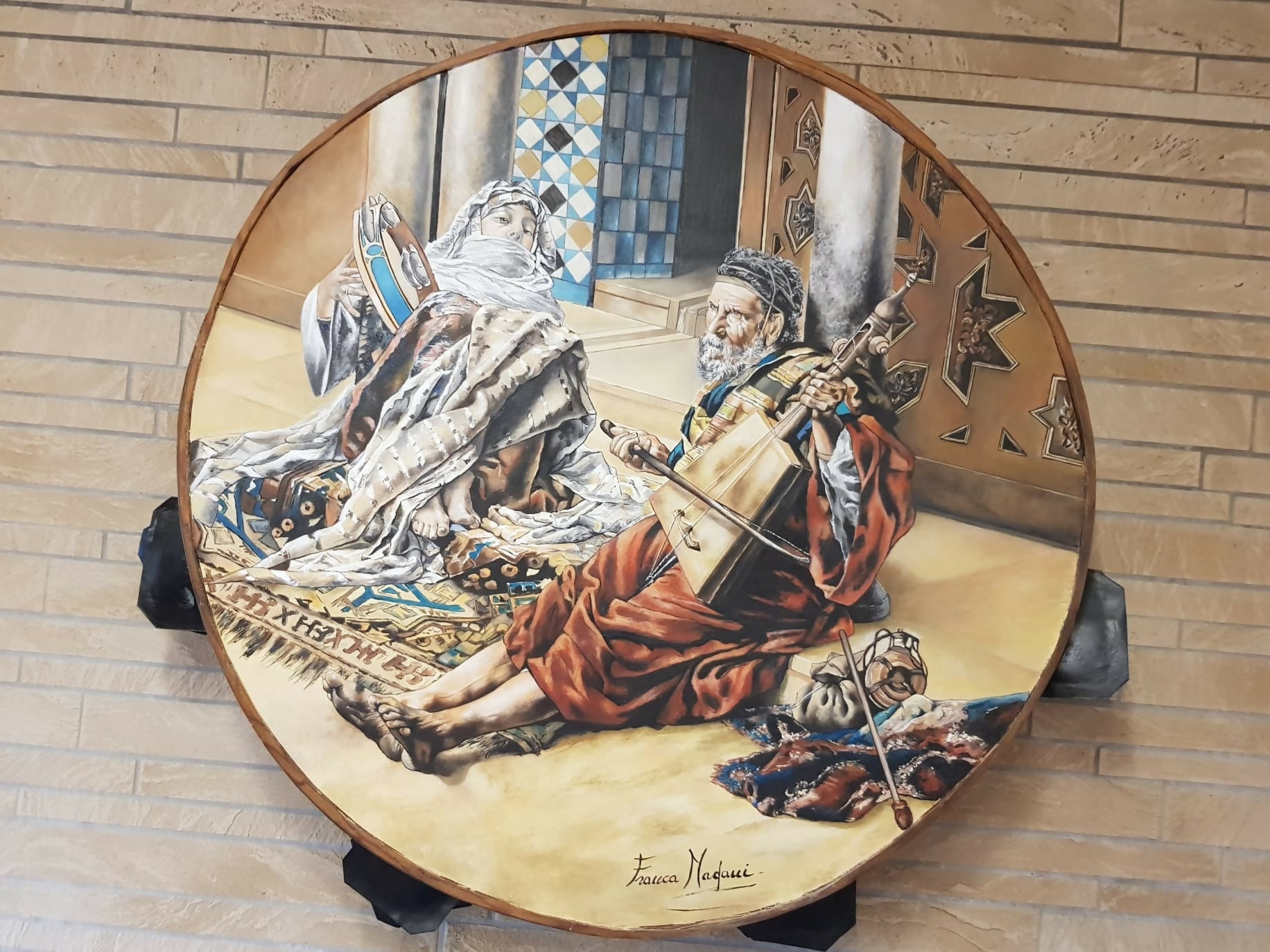 Tambourine "street musicians"