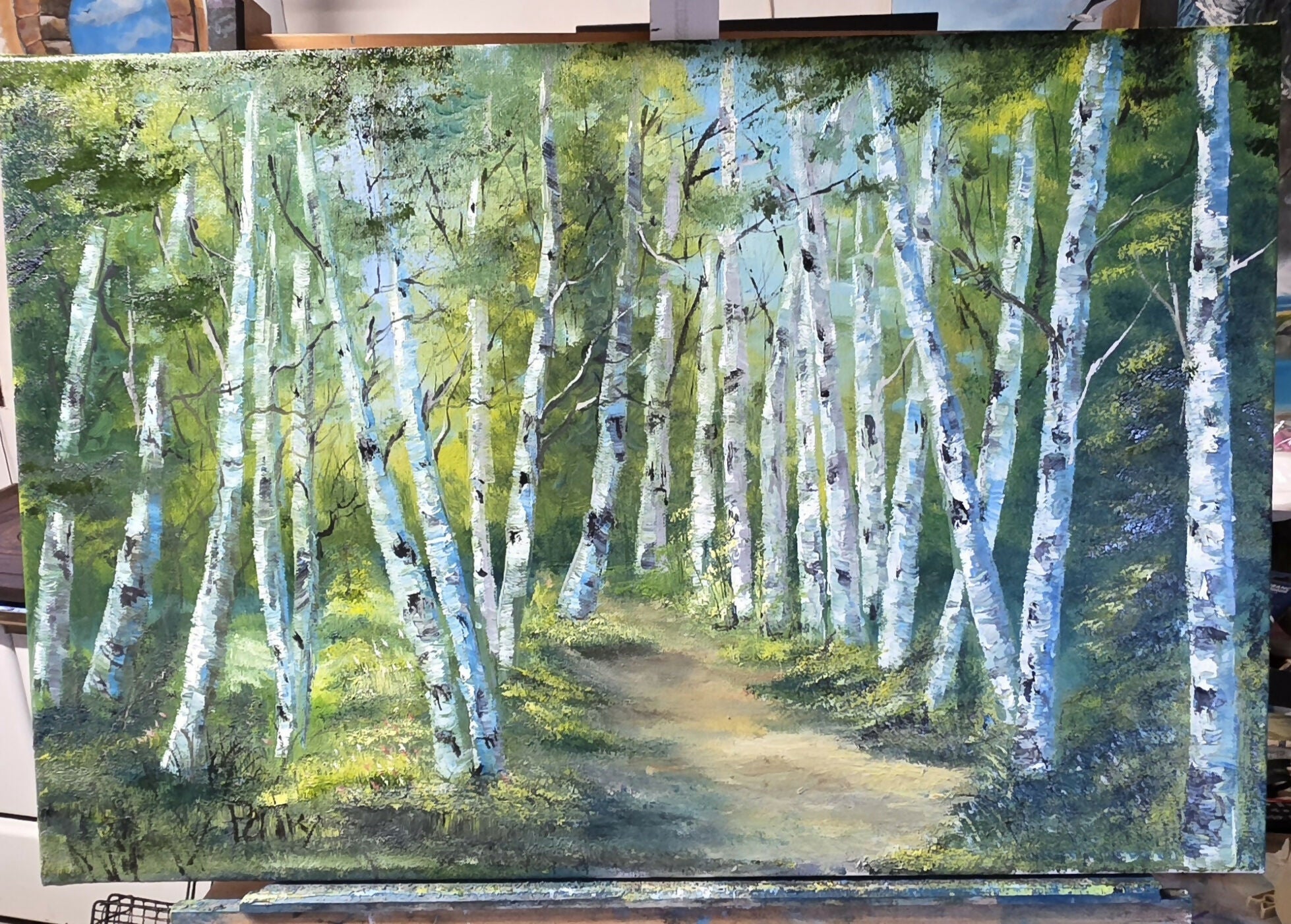 Foresta di betulle