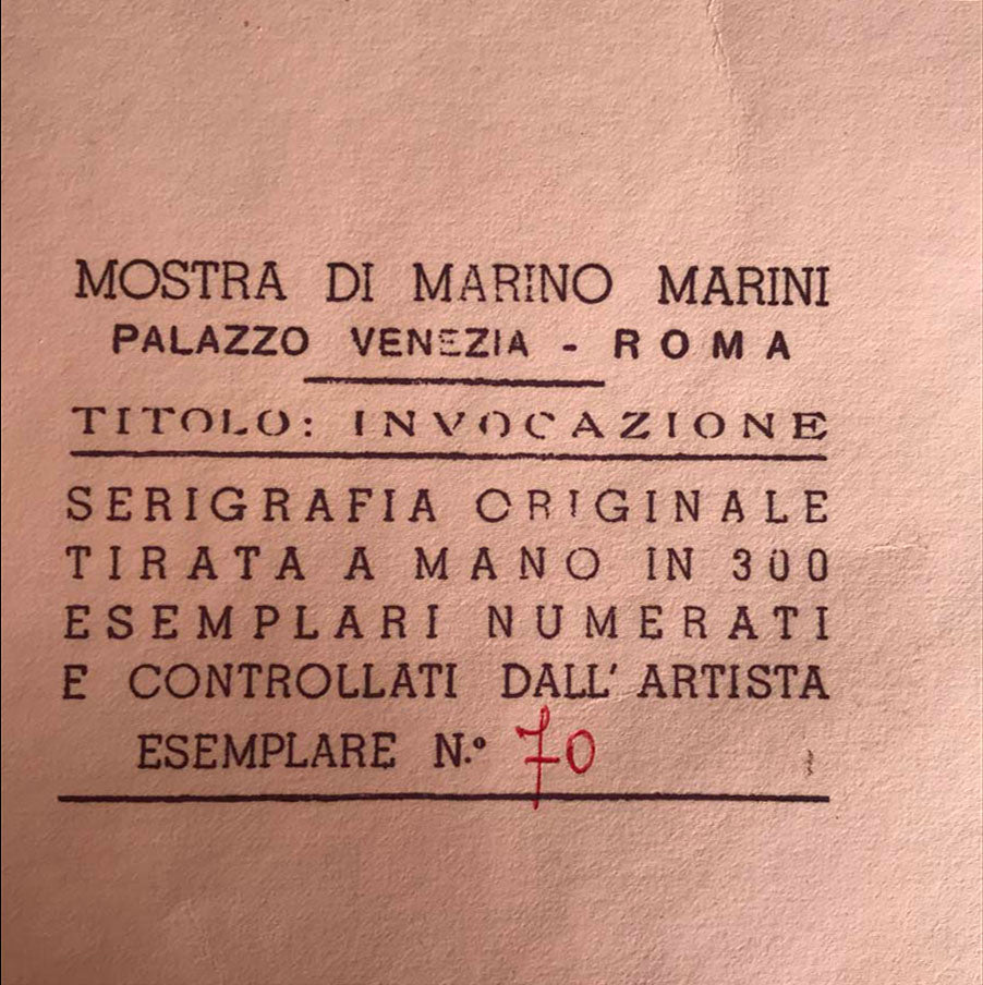 Marino Marini - Invocazione