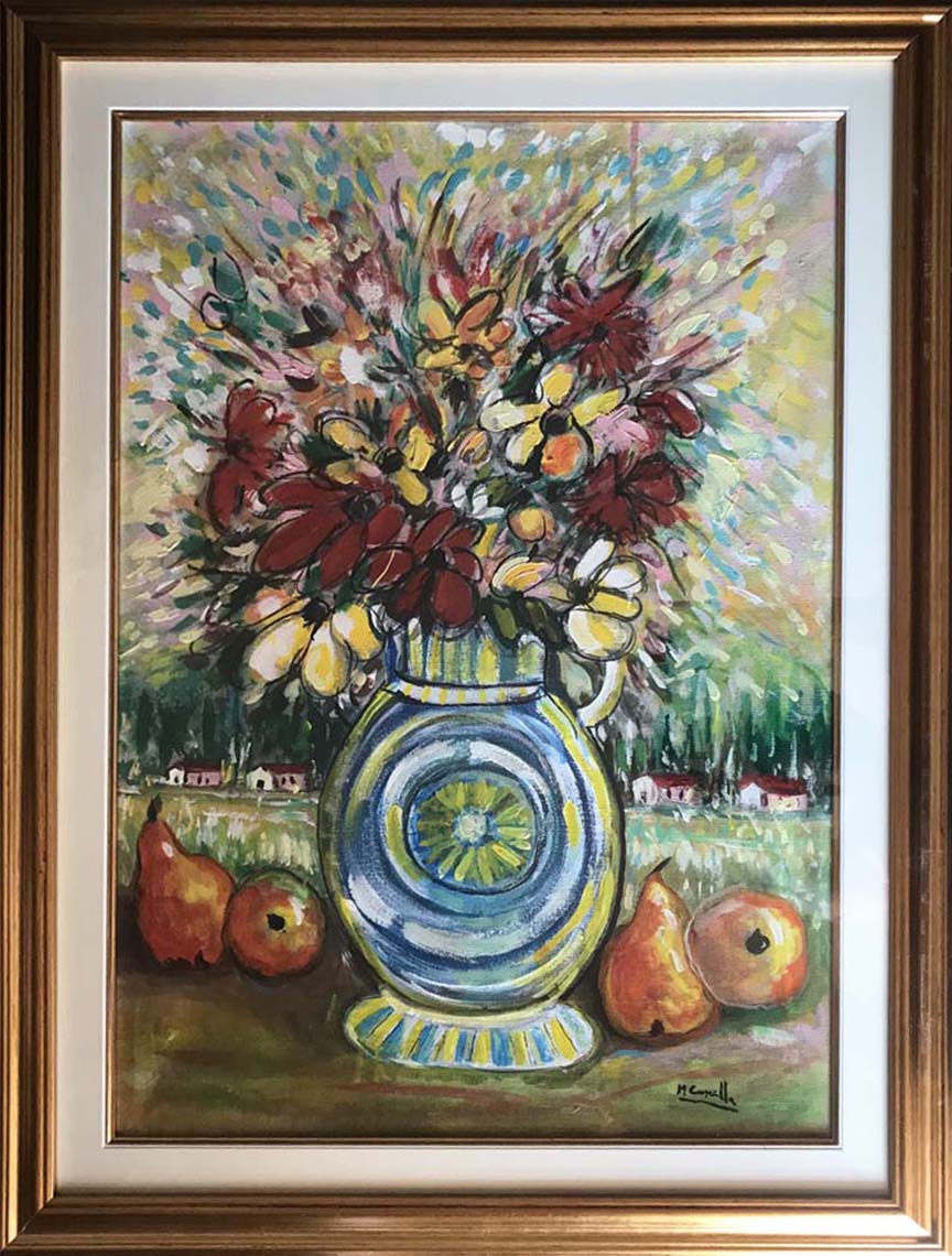 Michele Cascella - Jarrón de flores