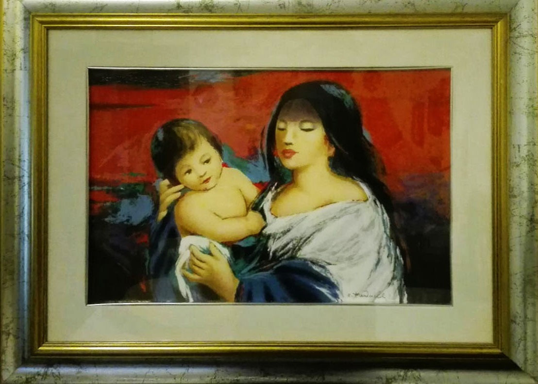 Ezio Farinelli - Donna con bambino
