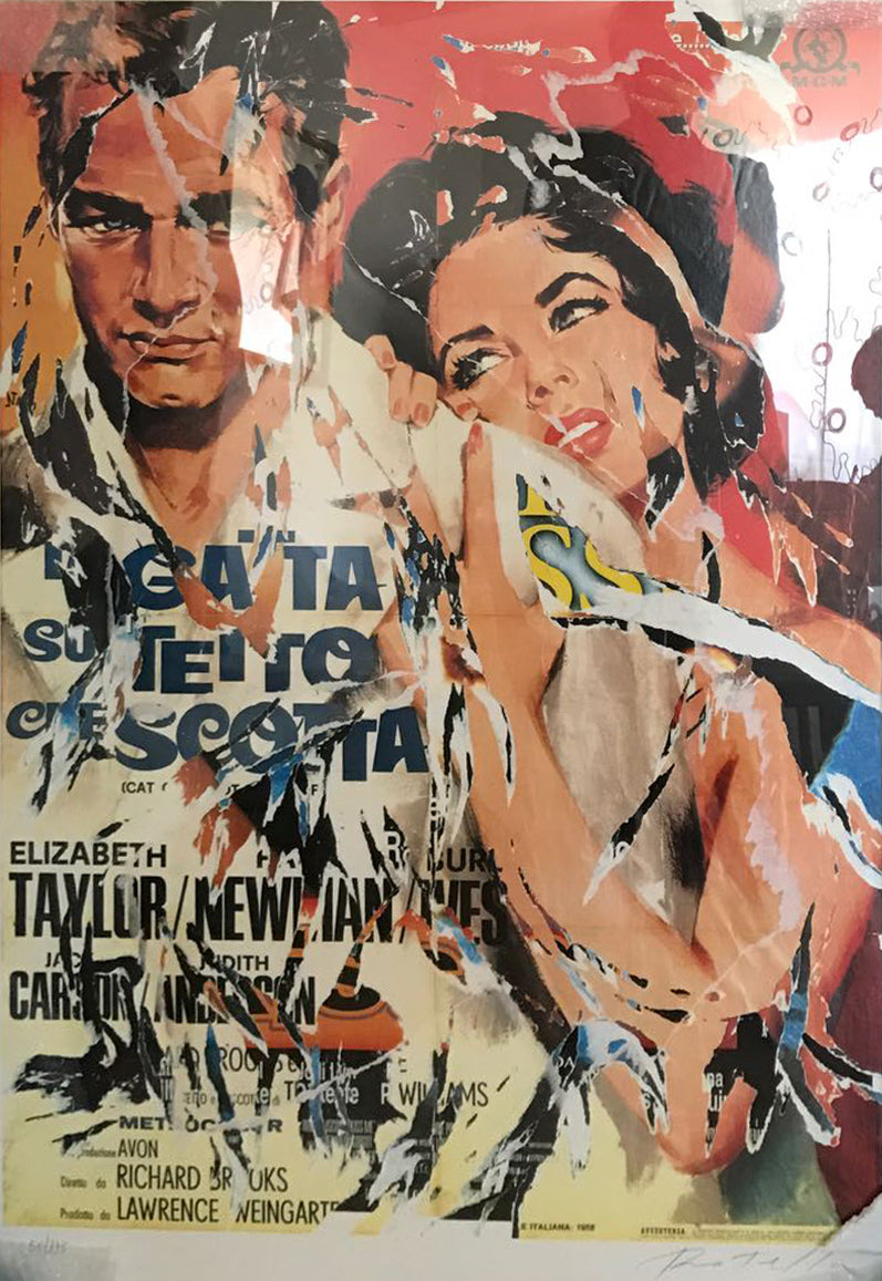 Mimmo Rotella - La gatta sul tetto