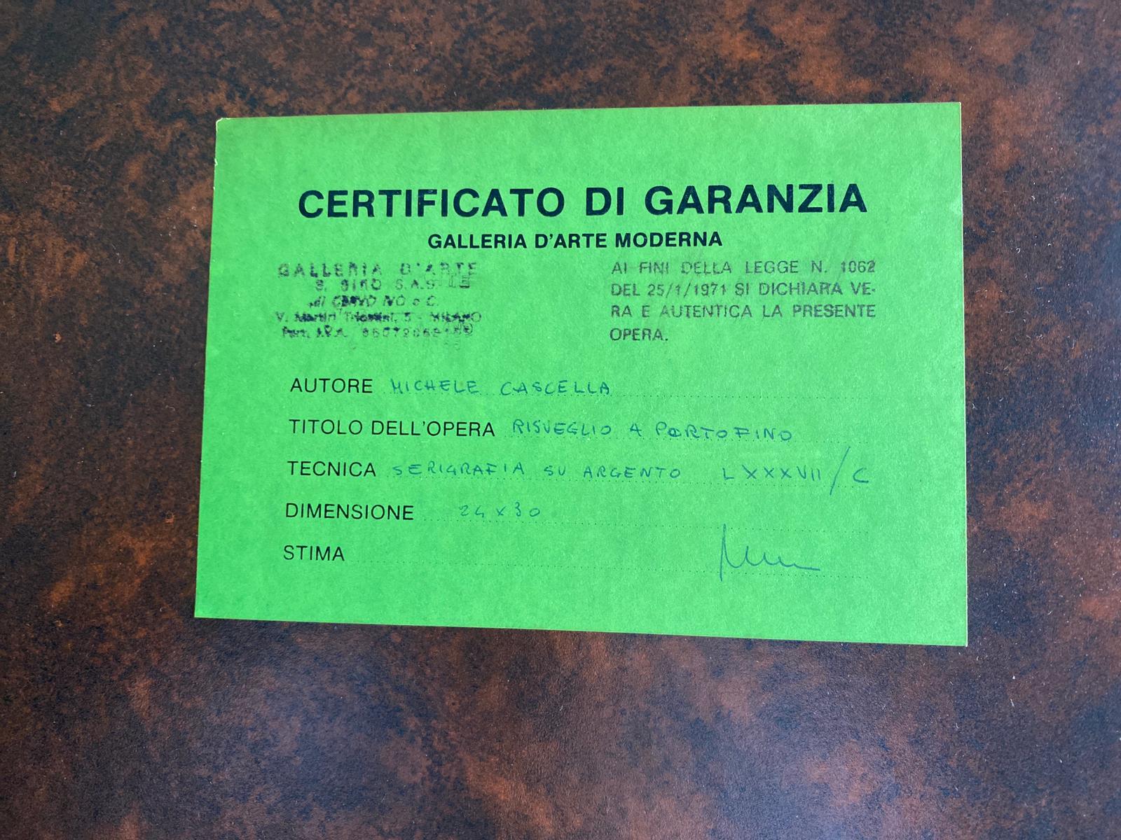Michele Cascella - Risveglio a Portofino