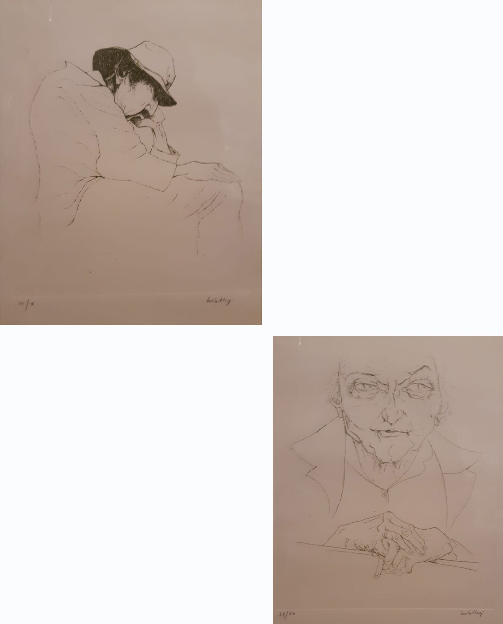 Alberto Cavallari - Dittico di litografie