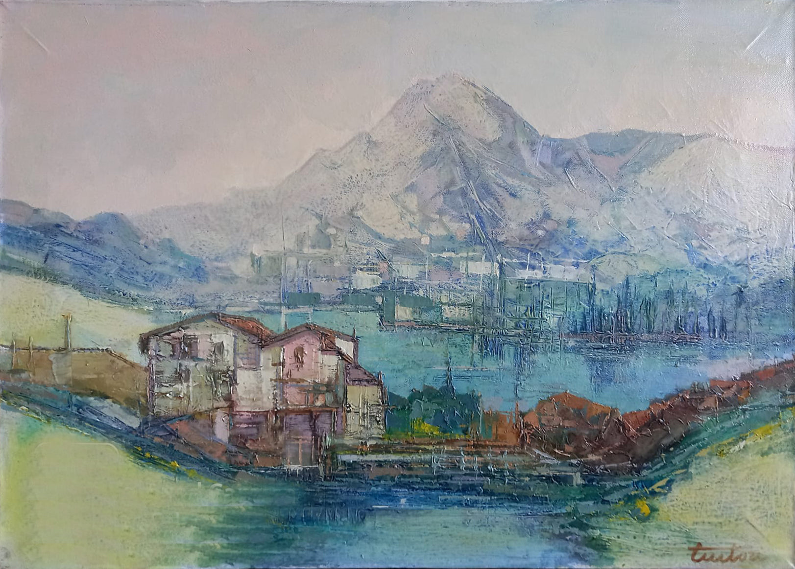 Bruno Tintori - Landscape on the Lake