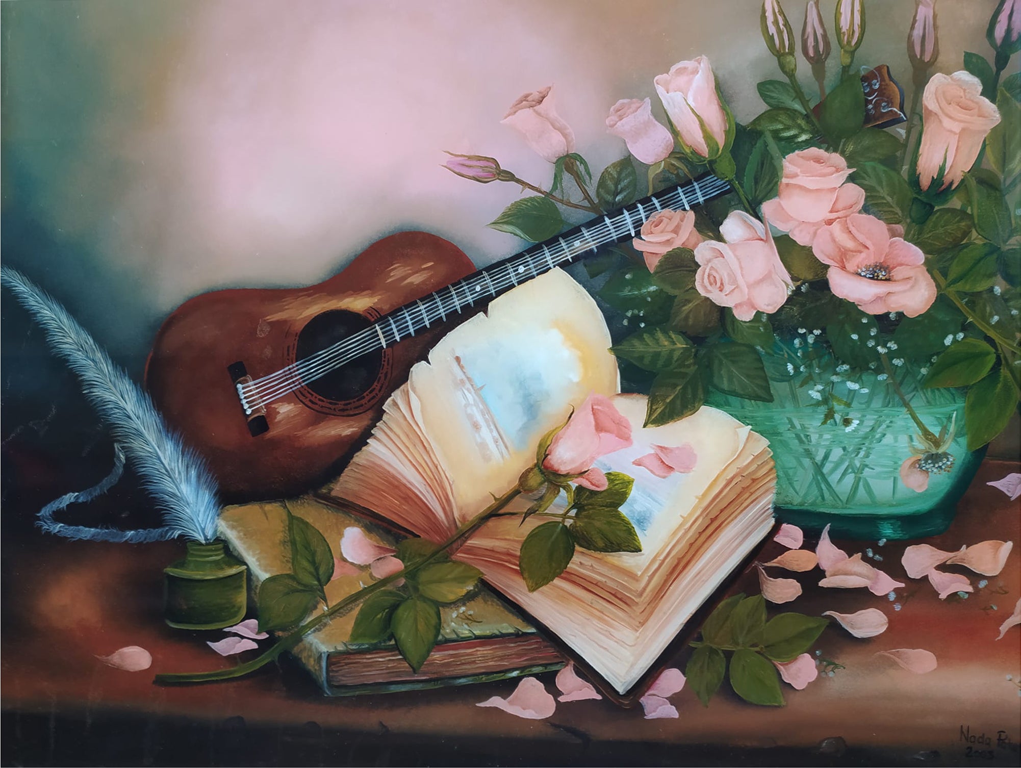 Nada Pakasin - Violin with Flowers