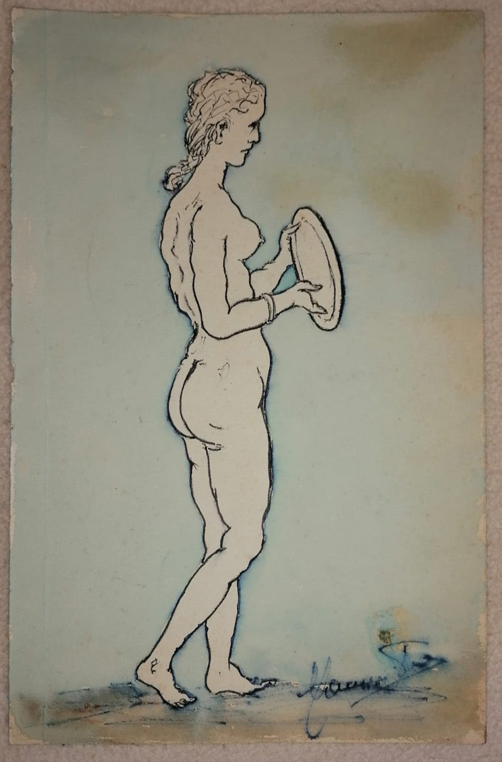 Attr.  Charles de La Fosse - Figura di donna